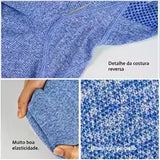 2 peças Short esportivo feminino